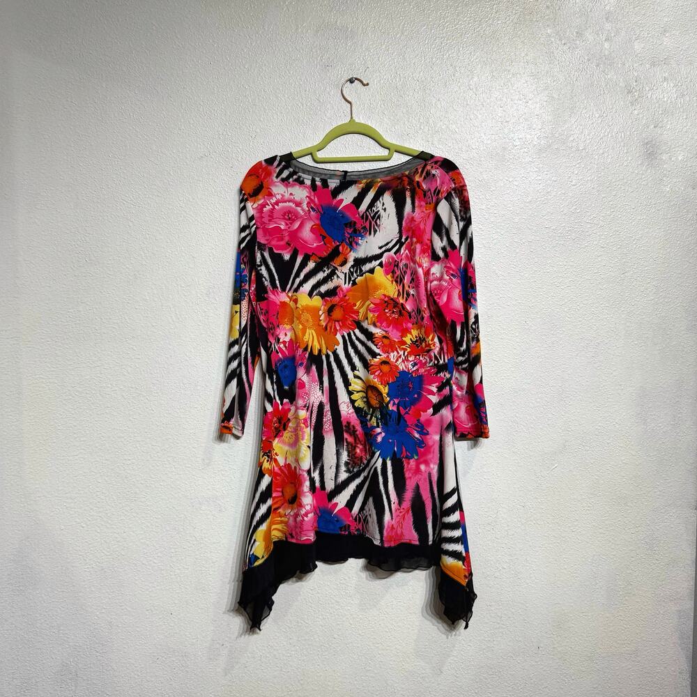 Investments Floral Vintage Blouse Sz M - Picture 8 of 11